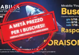 Il grande spettacolo della Compagnia Rasposo a metà prezzo per i buschesi 